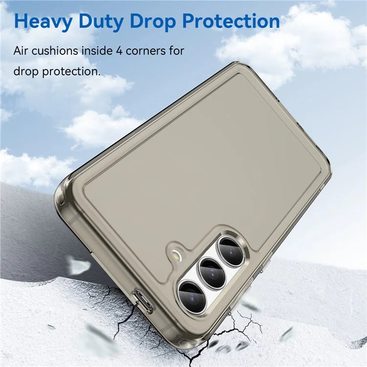 Candy Series for Samsung Galaxy S24 Case Shockproof Soft TPU Phone Back Cover Grey