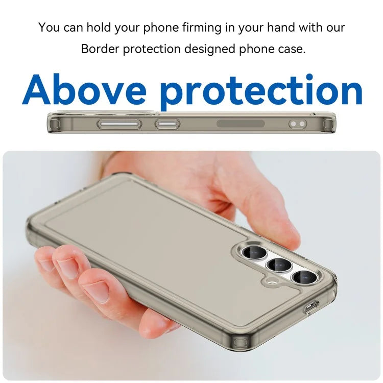 Candy Series for Samsung Galaxy S24 Case Shockproof Soft TPU Phone Back Cover Grey