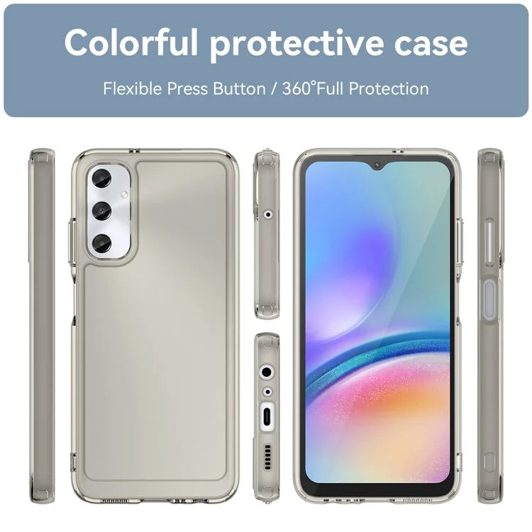For Samsung Galaxy A05s 4G Candy Series TPU Case Anti-scratch Protective Phone Cover Grey