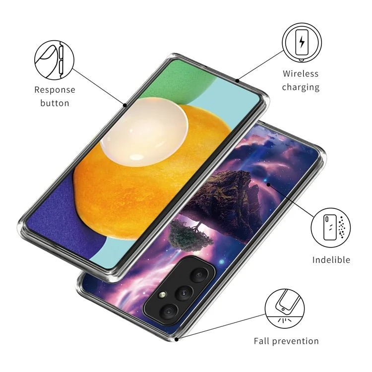 For Samsung Galaxy A35 5G TPU Case Pattern Printed Slim Phone Cover