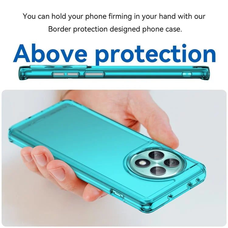 For OnePlus Ace 2 Pro 5G Case Candy Series Shock Absorbing TPU Cell Phone Cover Blue