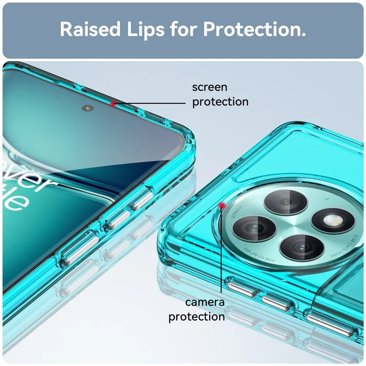 For OnePlus Ace 2 Pro 5G Case Candy Series Shock Absorbing TPU Cell Phone Cover Blue