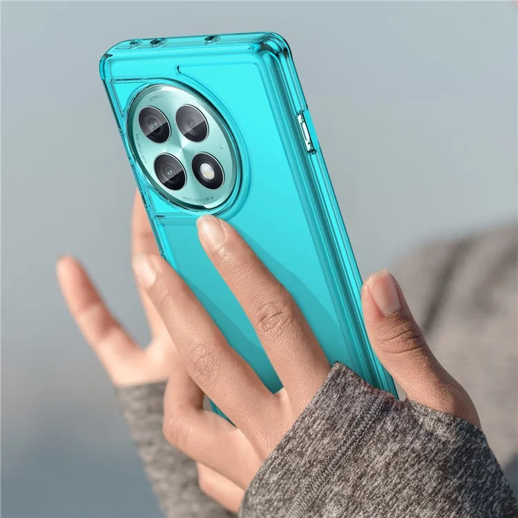 For OnePlus Ace 2 Pro 5G Case Candy Series Shock Absorbing TPU Cell Phone Cover Blue
