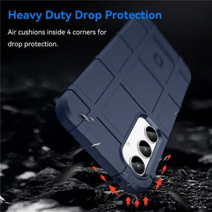 For Samsung Galaxy A35 5G TPU Phone Case Shockproof Cell Phone Cover with Square Grid Texture