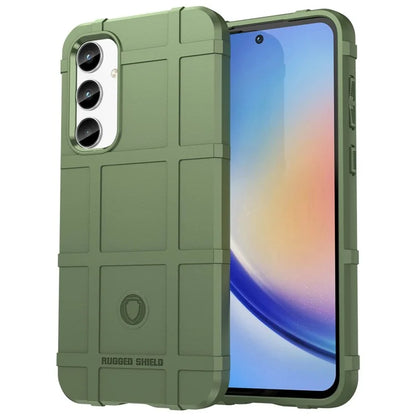 For Samsung Galaxy A35 5G TPU Phone Case Shockproof Cell Phone Cover with Square Grid Texture
