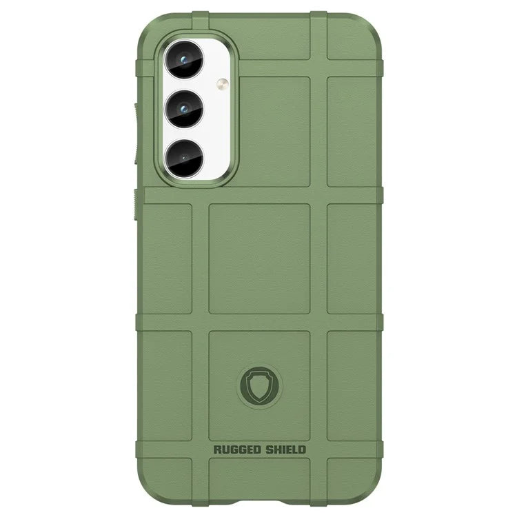 For Samsung Galaxy A35 5G TPU Phone Case Shockproof Cell Phone Cover with Square Grid Texture