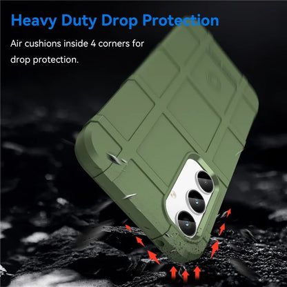 For Samsung Galaxy A35 5G TPU Phone Case Shockproof Cell Phone Cover with Square Grid Texture