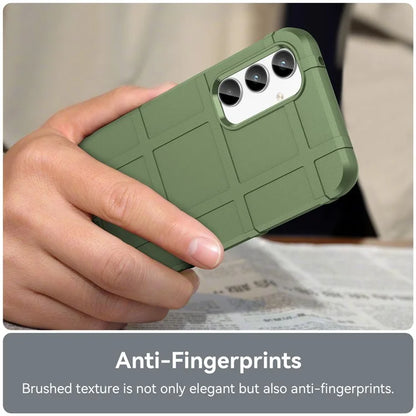 For Samsung Galaxy A35 5G TPU Phone Case Shockproof Cell Phone Cover with Square Grid Texture