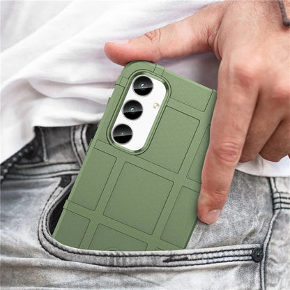 For Samsung Galaxy A35 5G TPU Phone Case Shockproof Cell Phone Cover with Square Grid Texture