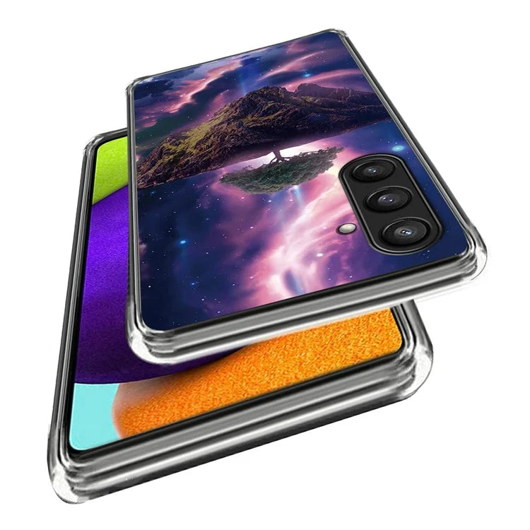 For Samsung Galaxy S23 FE IMD Pattern Case Soft TPU Anti-Scratch Back Cover