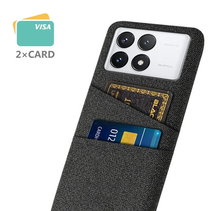 For Xiaomi Redmi K70 5G / K70 Pro 5G Case with Card Slots Cloth Texture Phone Cover