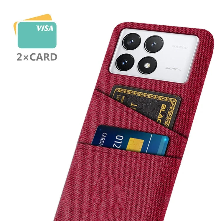 For Xiaomi Redmi K70 5G / K70 Pro 5G Case with Card Slots Cloth Texture Phone Cover