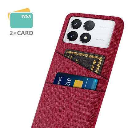 For Xiaomi Redmi K70 5G / K70 Pro 5G Case with Card Slots Cloth Texture Phone Cover