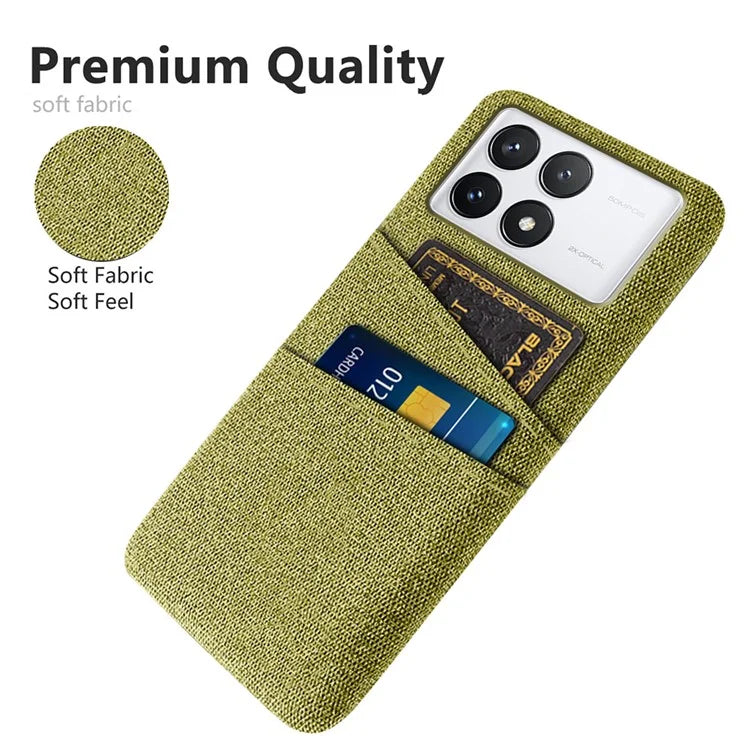 For Xiaomi Redmi K70 5G / K70 Pro 5G Case with Card Slots Cloth Texture Phone Cover