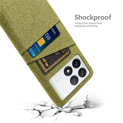 For Xiaomi Redmi K70 5G / K70 Pro 5G Case with Card Slots Cloth Texture Phone Cover