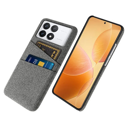 For Xiaomi Redmi K70 5G / K70 Pro 5G Case with Card Slots Cloth Texture Phone Cover