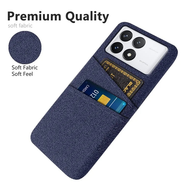 For Xiaomi Redmi K70 5G / K70 Pro 5G Case with Card Slots Cloth Texture Phone Cover