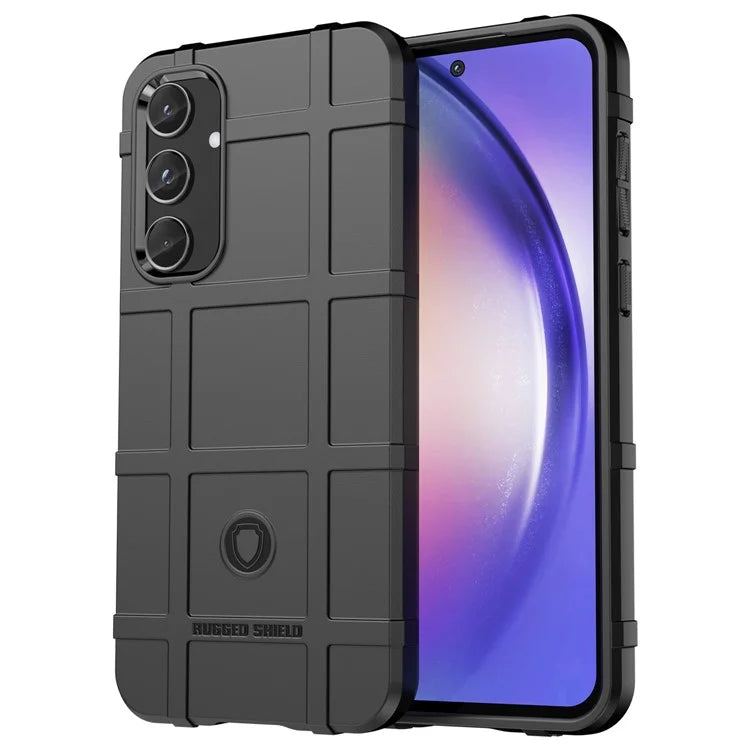 For Samsung Galaxy A55 5G Case Anti-Scratch Square Grid TPU Shell Phone Cover