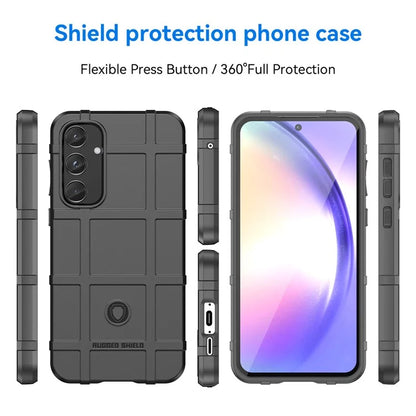 For Samsung Galaxy A55 5G Case Anti-Scratch Square Grid TPU Shell Phone Cover
