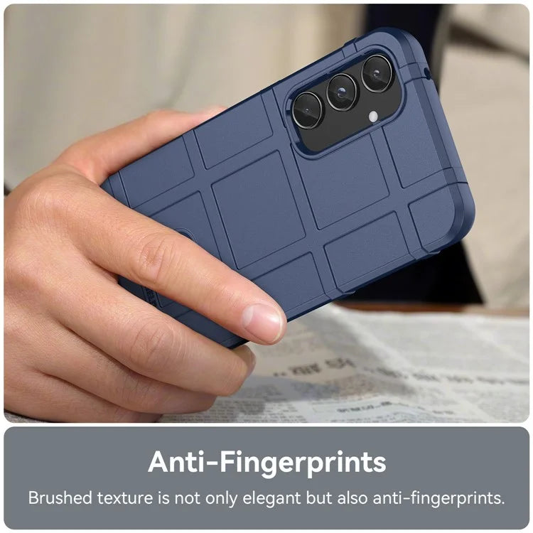 For Samsung Galaxy A55 5G Case Anti-Scratch Square Grid TPU Shell Phone Cover