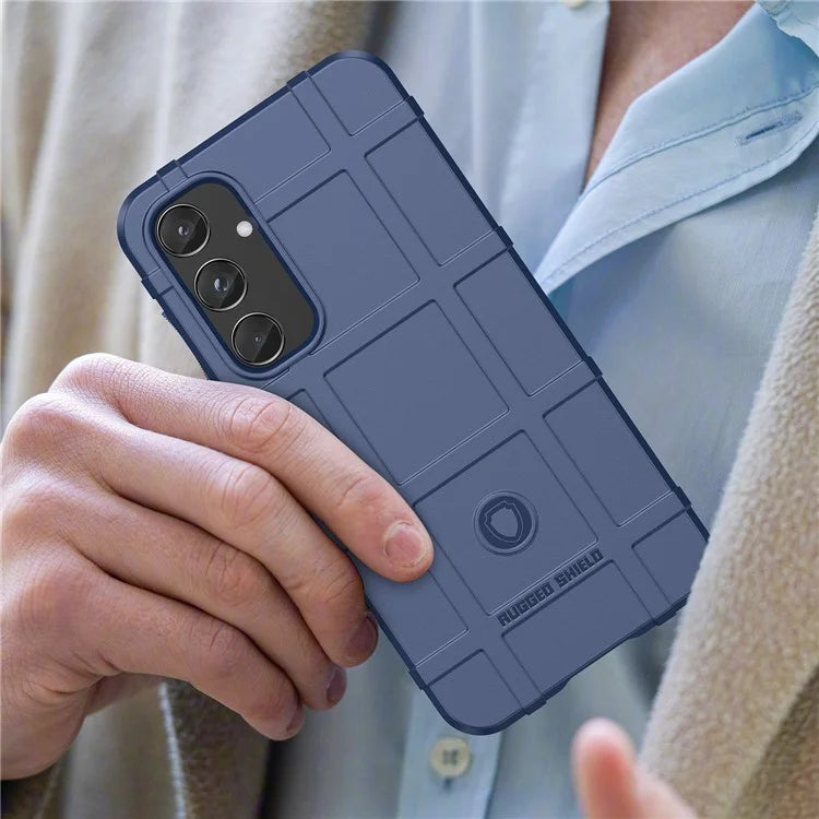 For Samsung Galaxy A55 5G Case Anti-Scratch Square Grid TPU Shell Phone Cover