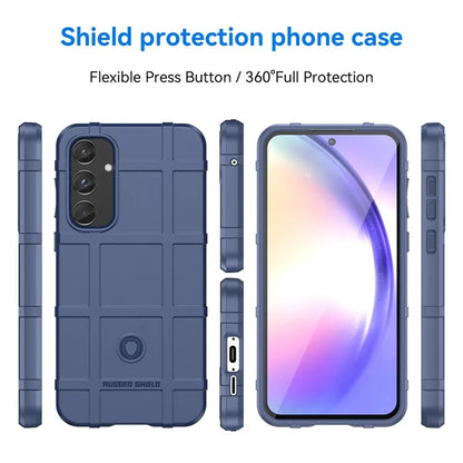 For Samsung Galaxy A55 5G Case Anti-Scratch Square Grid TPU Shell Phone Cover
