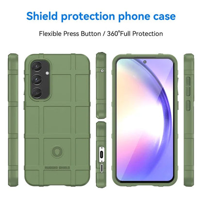 For Samsung Galaxy A55 5G Case Anti-Scratch Square Grid TPU Shell Phone Cover