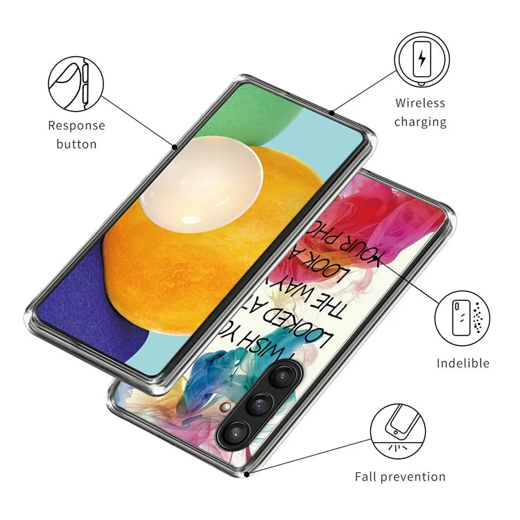 For Samsung Galaxy S24+ TPU Protective Case Art Pattern Printing Phone Cover