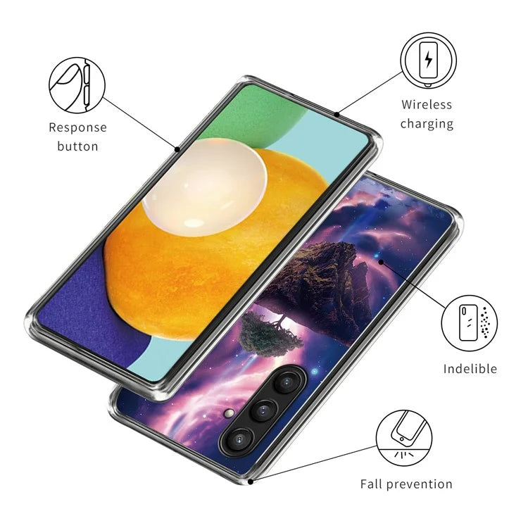 For Samsung Galaxy S24+ TPU Protective Case Art Pattern Printing Phone Cover
