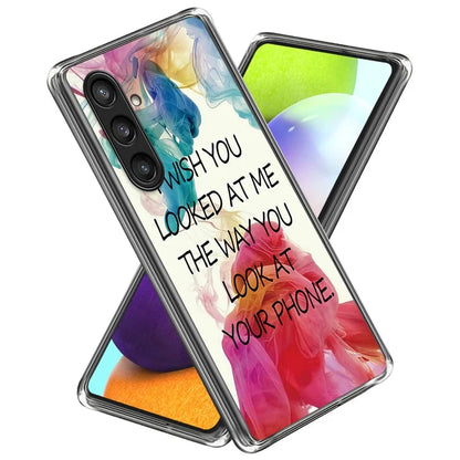 For Samsung Galaxy S24 Phone Case Thin Flexible TPU Back Cover IMD Pattern