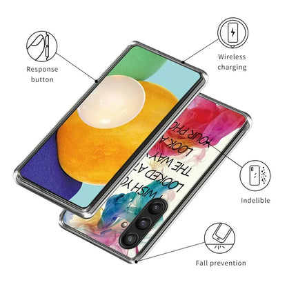 For Samsung Galaxy S24 Phone Case Thin Flexible TPU Back Cover IMD Pattern