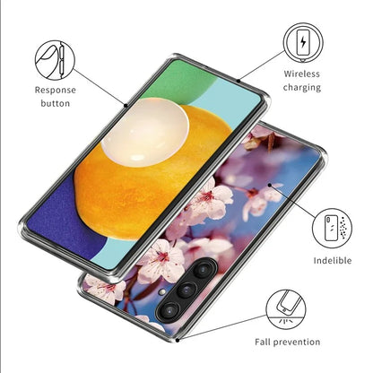 For Samsung Galaxy S24 Phone Case Thin Flexible TPU Back Cover IMD Pattern