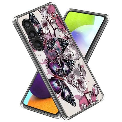 For Samsung Galaxy S24 Phone Case Thin Flexible TPU Back Cover IMD Pattern