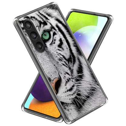 For Samsung Galaxy S24 Phone Case Thin Flexible TPU Back Cover IMD Pattern Head