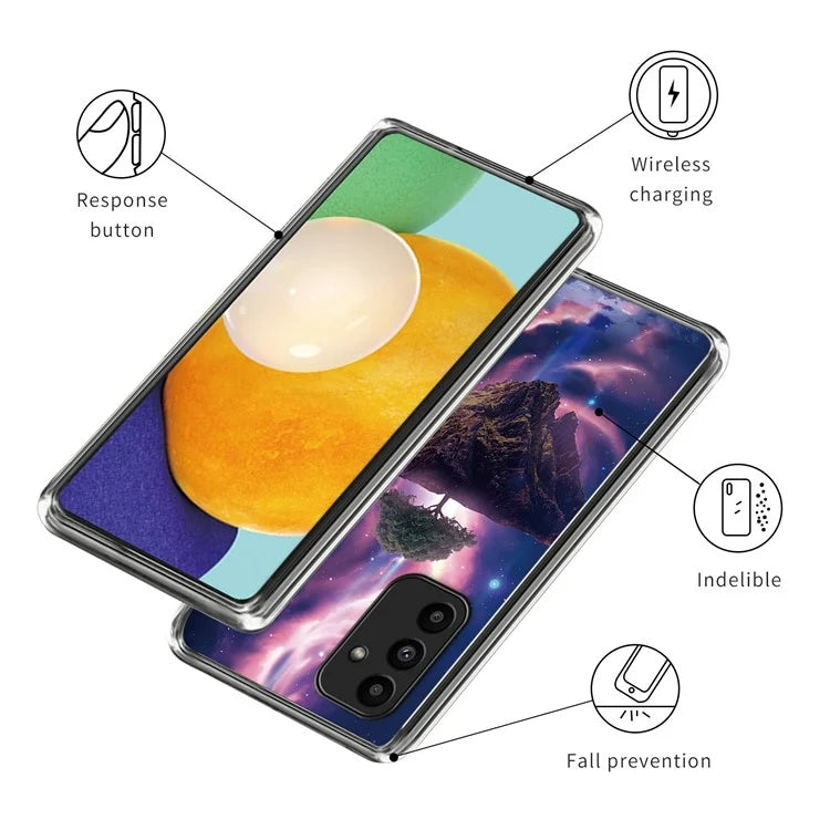 For Samsung Galaxy A15 4G / 5G TPU Phone Case Pattern Printing Anti-Scratch Shockproof