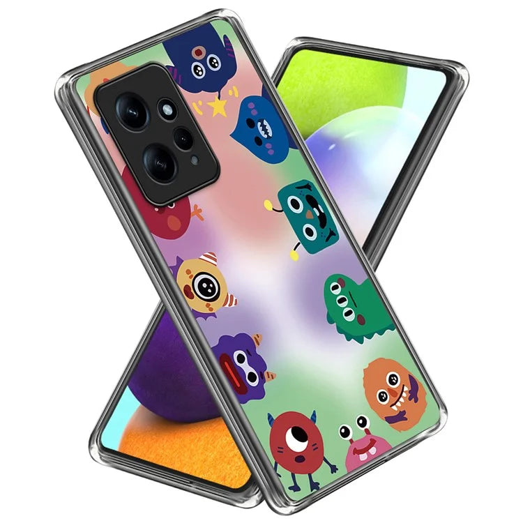 For Xiaomi Redmi Note 12 4G Soft TPU Case Pattern Printing Cell Phone Cover
