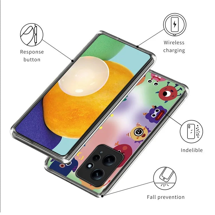 For Xiaomi Redmi Note 12 4G Soft TPU Case Pattern Printing Cell Phone Cover