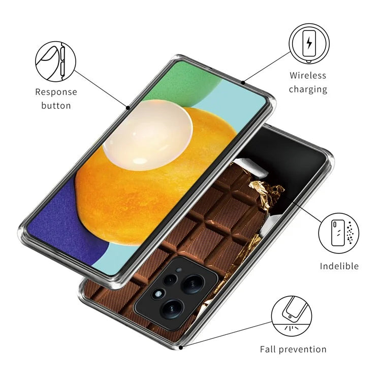 For Xiaomi Redmi Note 12 4G Soft TPU Case Pattern Printing Cell Phone Cover
