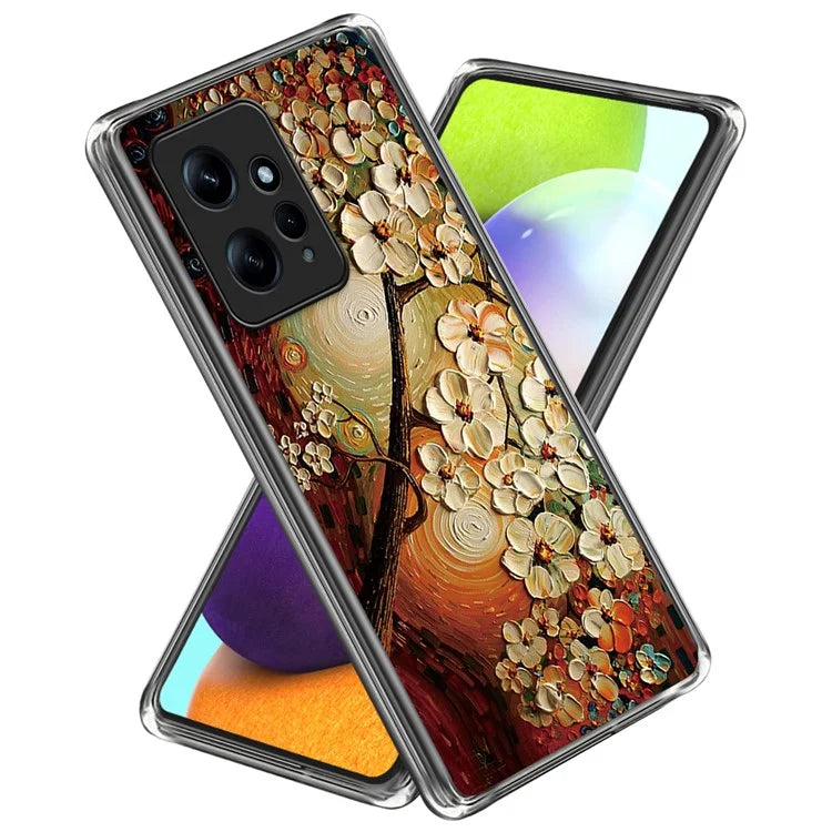 For Xiaomi Redmi Note 12 4G Soft TPU Case Pattern Printing Cell Phone Cover