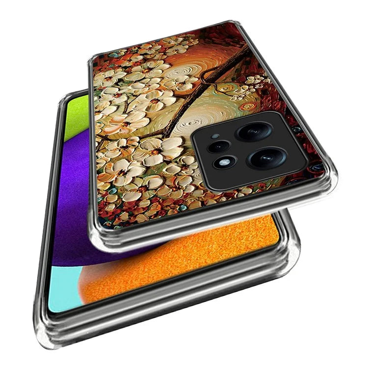 For Xiaomi Redmi Note 12 4G Soft TPU Case Pattern Printing Cell Phone Cover