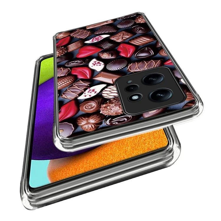 For Xiaomi Redmi Note 12 4G Soft TPU Case Pattern Printing Cell Phone Cover