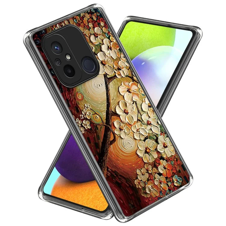 For Xiaomi Redmi 12C 4G Phone Cover Pattern Printing Anti-scratch TPU Case