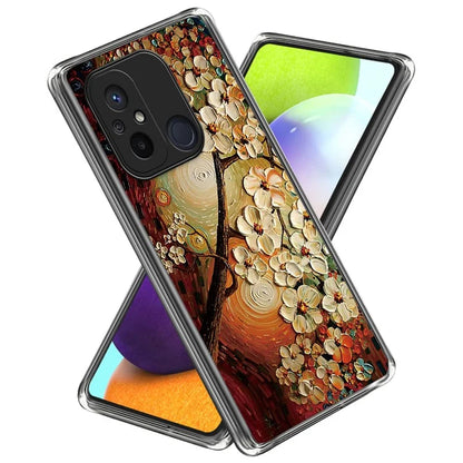 For Xiaomi Redmi 12C 4G Phone Cover Pattern Printing Anti-scratch TPU Case