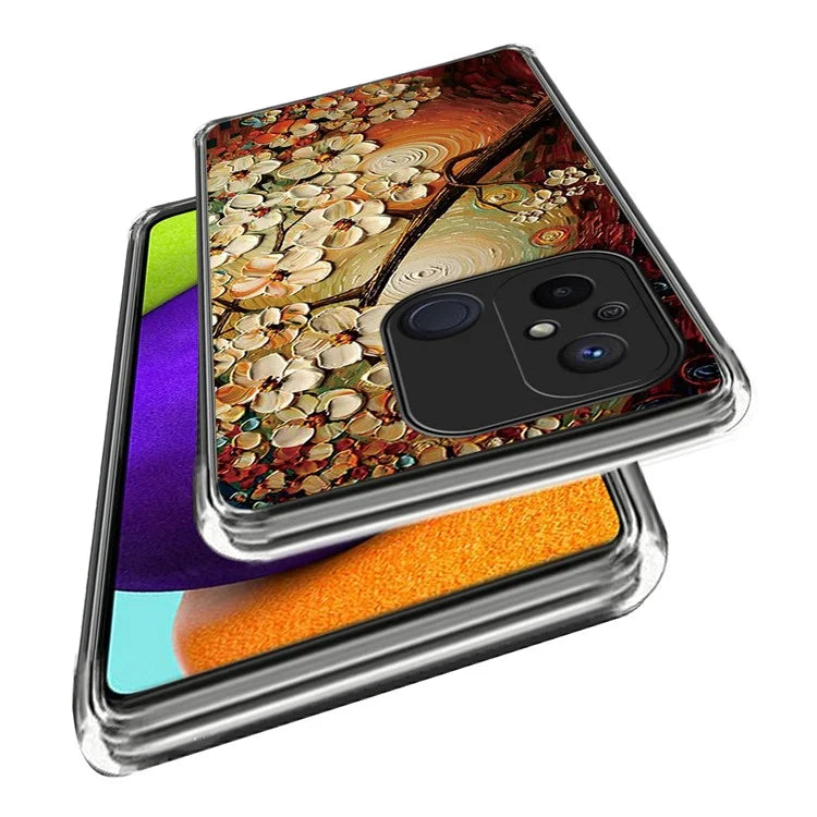 For Xiaomi Redmi 12C 4G Phone Cover Pattern Printing Anti-scratch TPU Case