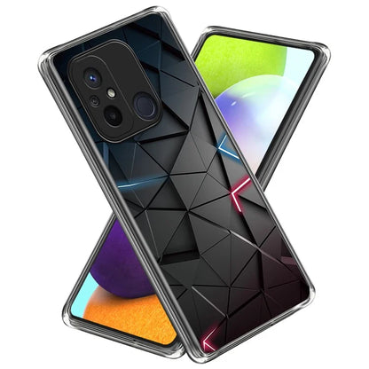 For Xiaomi Redmi 12C 4G Phone Cover Pattern Printing Anti-scratch TPU Case