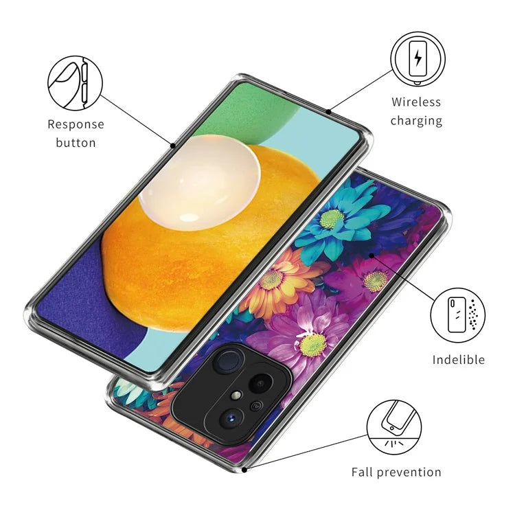 For Xiaomi Redmi 12C 4G Phone Cover Pattern Printing Anti-scratch TPU Case