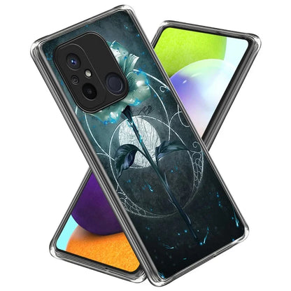For Xiaomi Redmi 12C 4G Phone Cover Pattern Printing Anti-scratch TPU Case