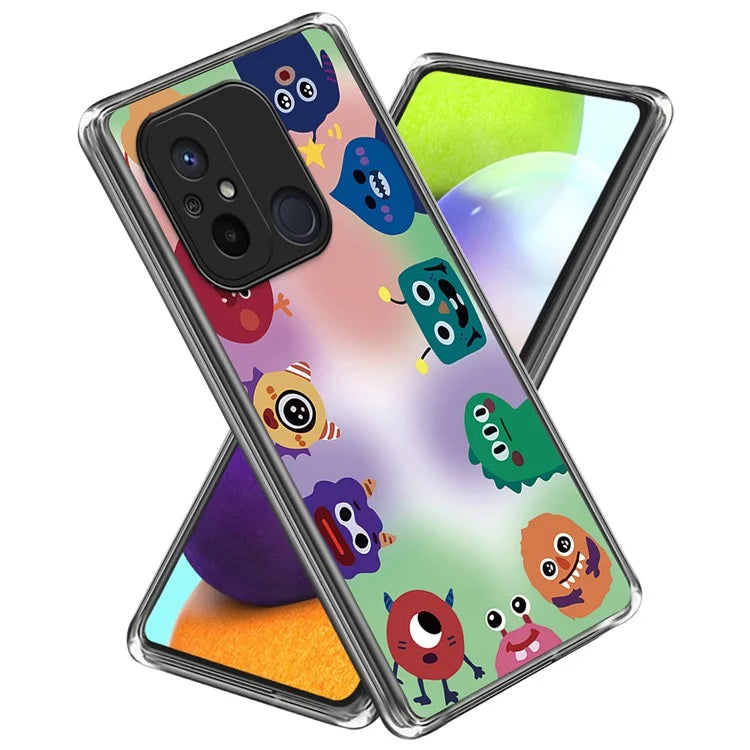 For Xiaomi Redmi 12C 4G Phone Cover Pattern Printing Anti-scratch TPU Case