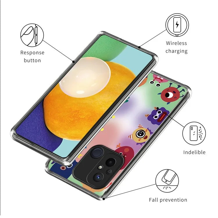 For Xiaomi Redmi 12C 4G Phone Cover Pattern Printing Anti-scratch TPU Case