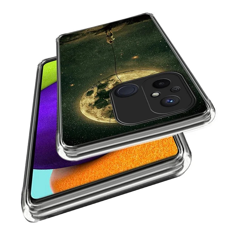 For Xiaomi Redmi 12C 4G Phone Cover Pattern Printing Anti-scratch TPU Case